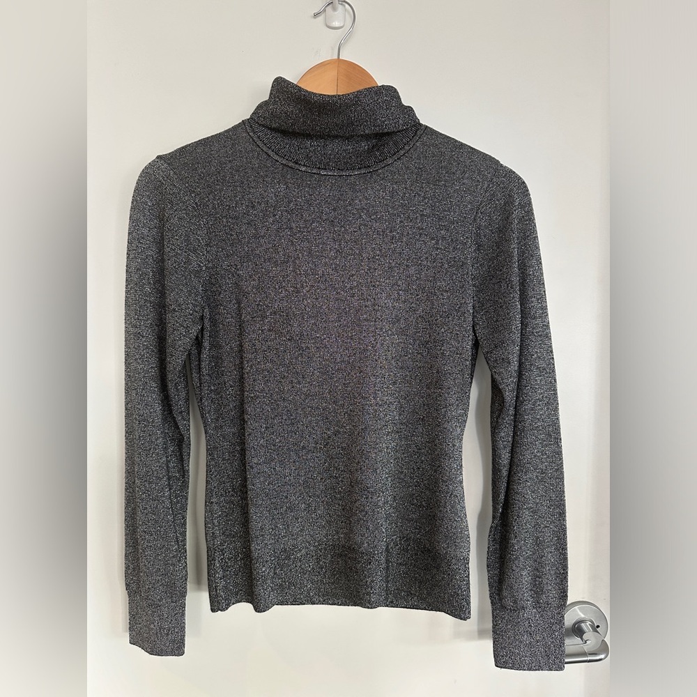 H&M sparkle holiday turtleneck sweater